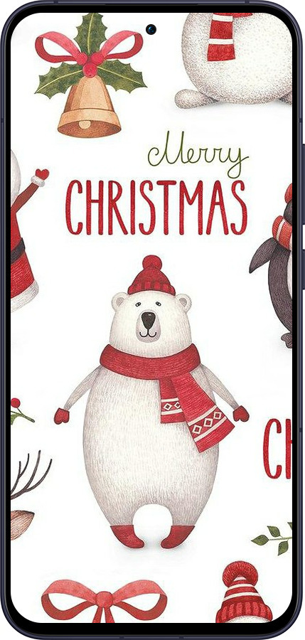 Силиконовый чехол Merry Christmas для Oppo Reno13 5G - 4106u-3944 изображение 