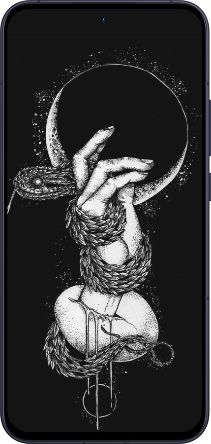 Силиконовый чехол Змея в руке для Oppo Reno13 5G - 4149u-3944 изображение 