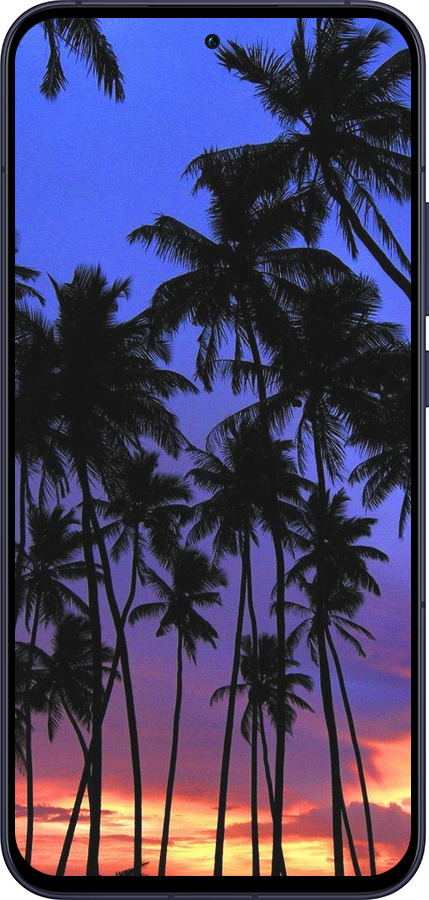 Силиконовый чехол Пальмы для Oppo Reno13 5G - 4324u-3944 изображение 