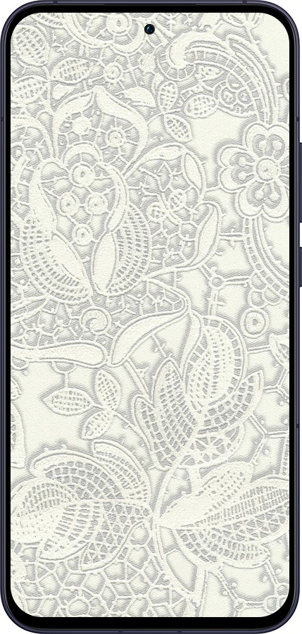 Силиконовый чехол Белое кружево для Oppo Reno13 5G - 4383u-3944 изображение 