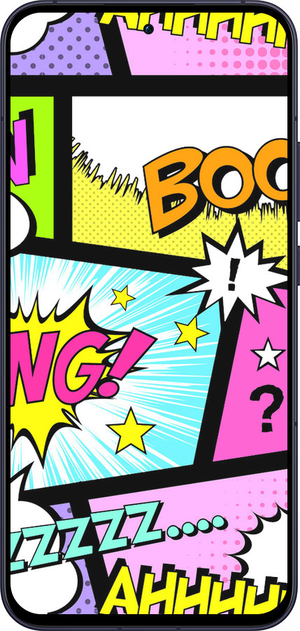 Силиконовый чехол Комикс 1 для Oppo Reno13 5G - 4407u-3944 изображение 