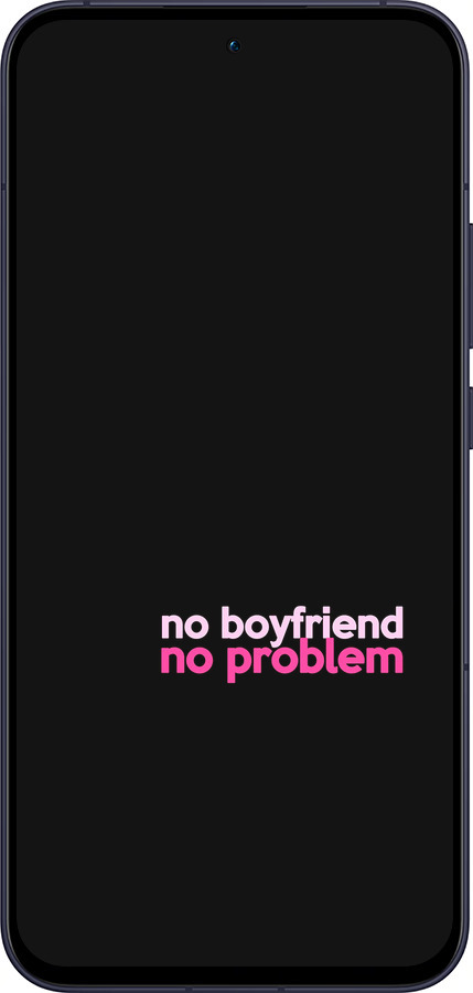 Силиконовый чехол no boyfriend no problem для Oppo Reno13 5G - 4549u-3944 изображение 