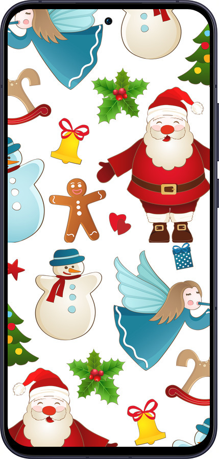 Силиконовый чехол Новогодний 1 для Oppo Reno13 5G - 4614u-3944 изображение 