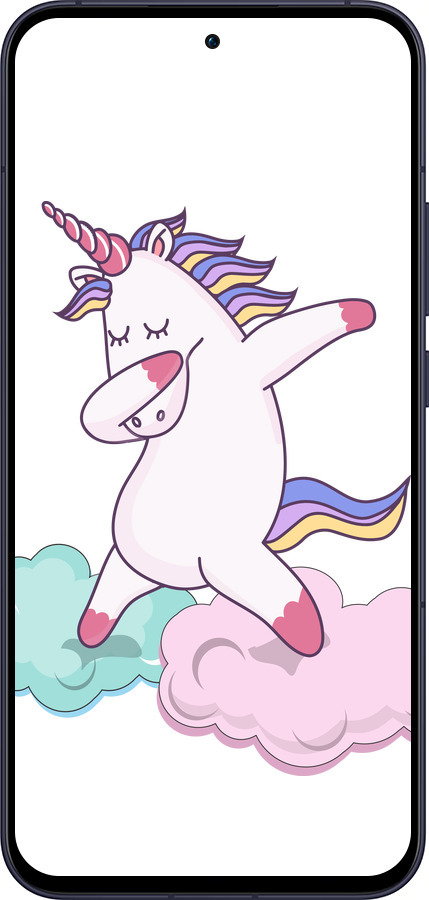 Силиконовый чехол Единорог для Oppo Reno13 5G - 4702u-3944 изображение 