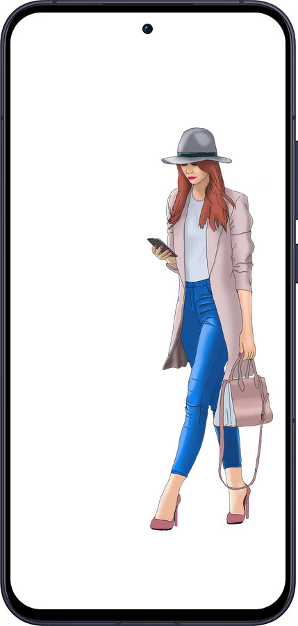 Силиконовый чехол Девушка 1 для Oppo Reno13 5G - 4751u-3944 изображение 