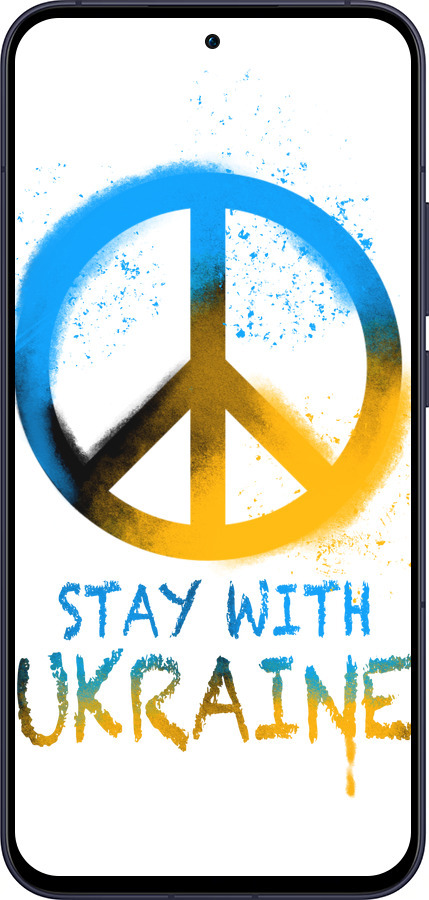 Силіконовий чехол Stay with Ukraine v2 для Oppo Reno13 5G - 5310u-3944 изображение 