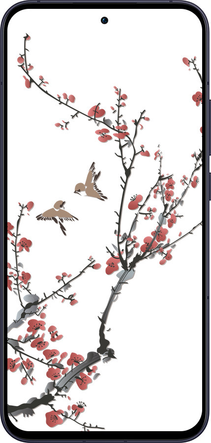 Силиконовый чехол Сакура v2 для Oppo Reno13 5G - 5538u-3944 изображение 