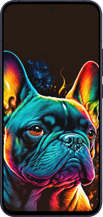 Силиконовый чехол Яркий бульдог для Oppo Reno13 5G - 5547u-3944 изображение 