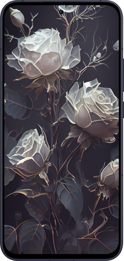 Силиконовый чехол Розы 2 для Oppo Reno13 5G - 5550u-3944 изображение 