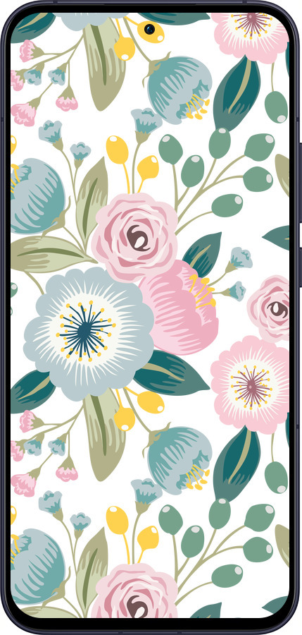 Силіконовий чехол Квіткові шпалери v2 для Oppo Reno13 5G - 5602u-3944 изображение 