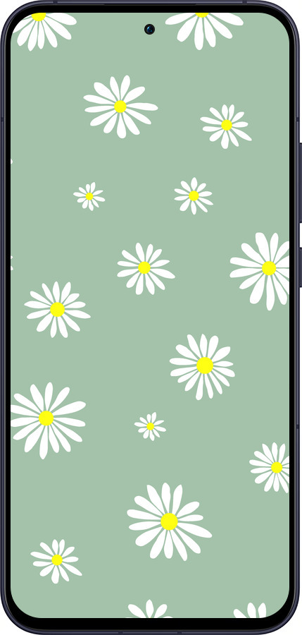 Силиконовый чехол Ромашки v4 для Oppo Reno13 5G - 5603u-3944 изображение 