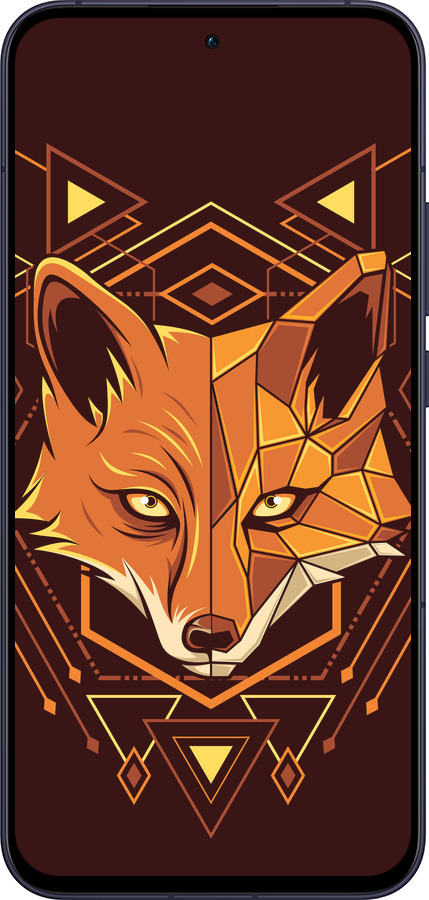 Силиконовый чехол Лиса геометрия для Oppo Reno13 5G - 5607u-3944 изображение 