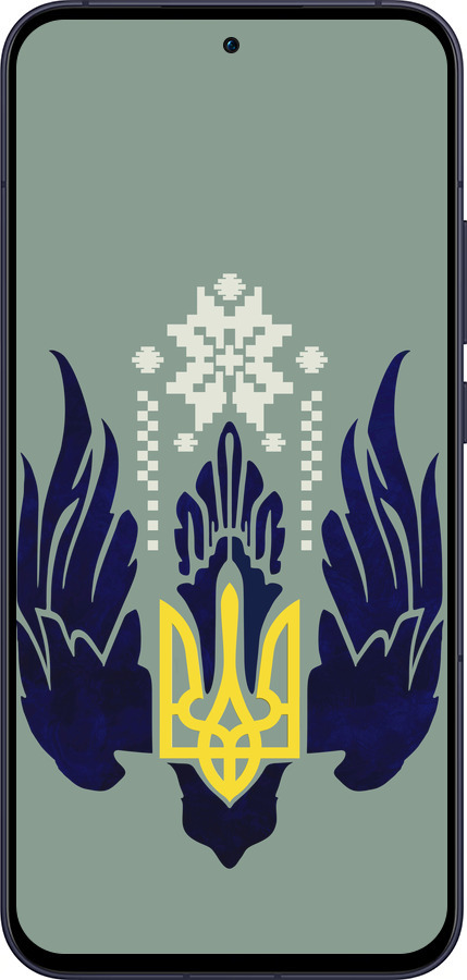 Силиконовый чехол Тризуб с крыльями для Oppo Reno13 5G - 5640u-3944 изображение 