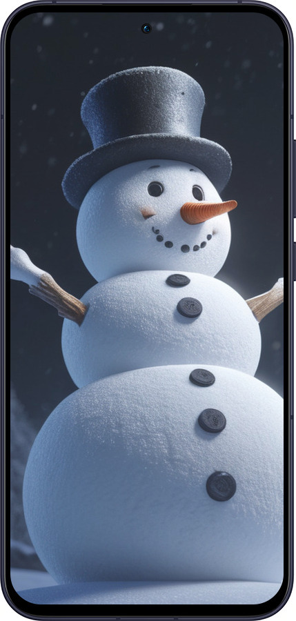 Силиконовый чехол Снеговик для Oppo Reno13 5G - 5826u-3944 изображение 