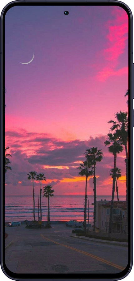 Силиконовый чехол Пальмы для Oppo Reno13 5G - 5873u-3944 изображение 