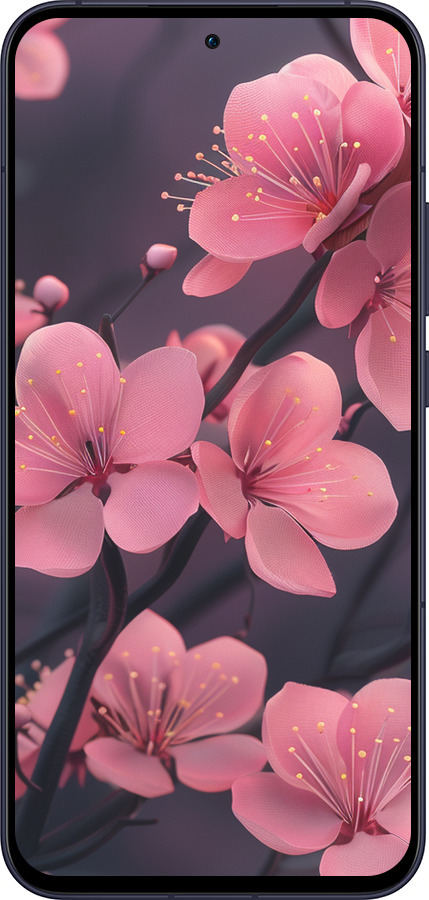 Силіконовий чехол Пурпурова сакура для Oppo Reno13 5G - 6075u-3944 изображение 