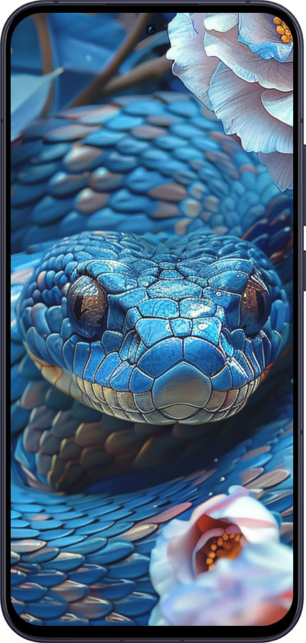 Силиконовый чехол Blue Snake для Oppo Reno13 5G - 6079u-3944 изображение 