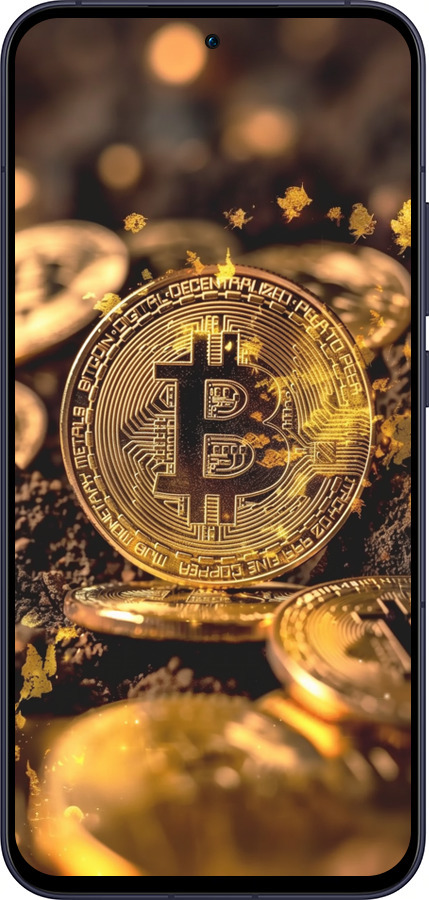 Силіконовий чехол Золота лихоманка біткойна для Oppo Reno13 5G - 6089u-3944 изображение 