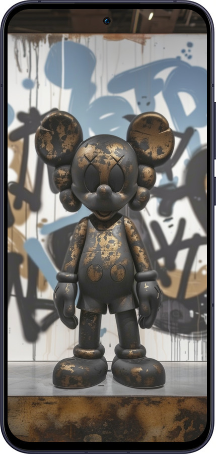 Силіконовий чехол Bronze kaws v2 для Oppo Reno13 5G - 6098u-3944 изображение 