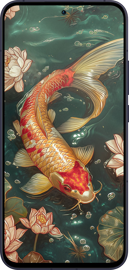 Силиконовый чехол Мелодия Лотоса для Oppo Reno13 5G - 6106u-3944 изображение 