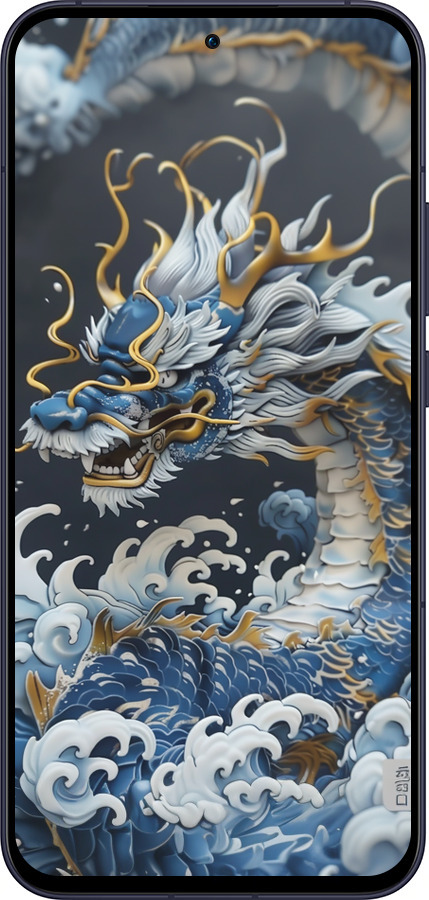 Силиконовый чехол Водяной дракон для Oppo Reno13 5G - 6113u-3944 изображение 