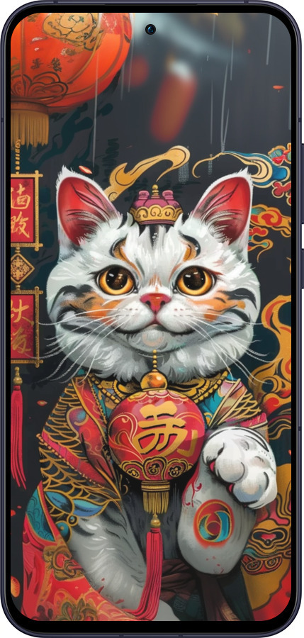 Силиконовый чехол China Cat v2 для Oppo Reno13 5G - 6135u-3944 изображение 
