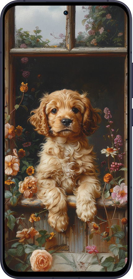 Силиконовый чехол Щенок cocker spaniel для Oppo Reno13 5G - 6136u-3944 изображение 