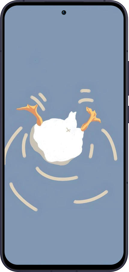 Силіконовий чехол Гусь ныряет для Oppo Reno13 5G - 6275u-3944 изображение 