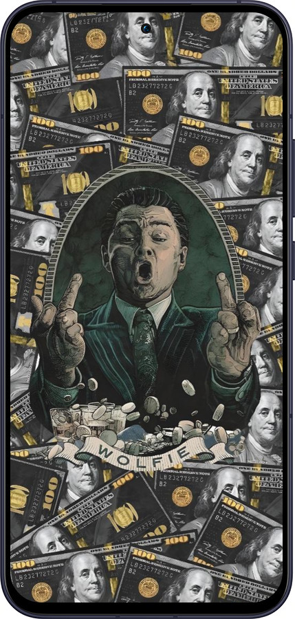 Силиконовый чехол Волк с валл стрит для Oppo Reno13 5G - 6287u-3944 изображение 