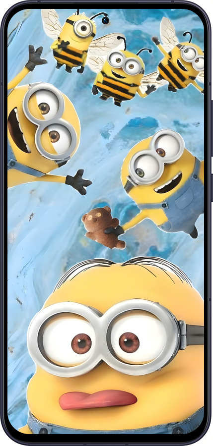 Силиконовый чехол Миньоны для Oppo Reno13 5G - 6386u-3944 изображение 