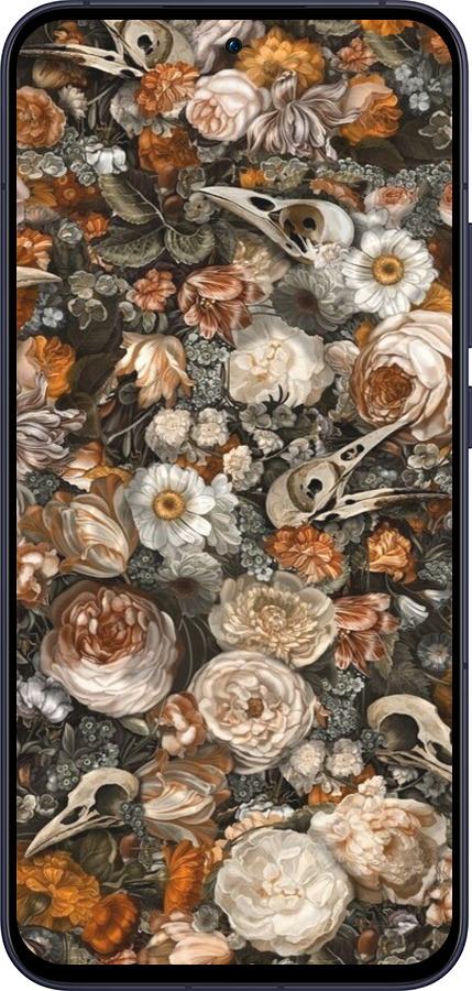 Силиконовый чехол В стиле барокко-мрачный для Oppo Reno13 5G - 6404u-3944 изображение 