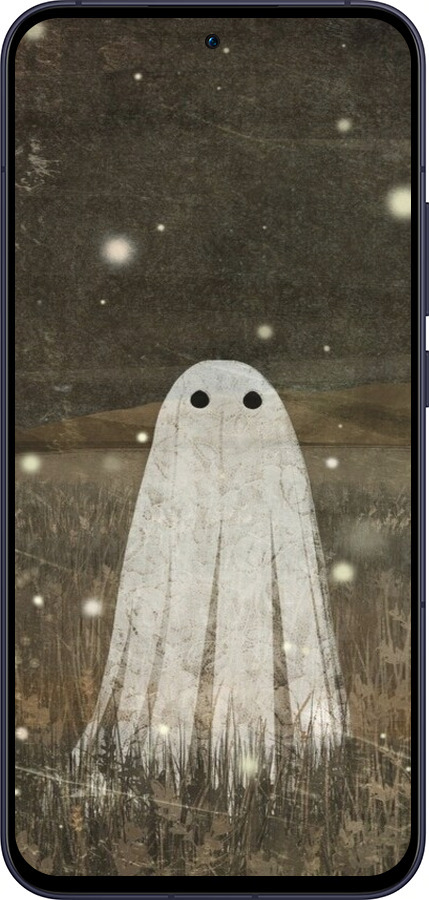 Силиконовый чехол Привидение и светлячки для Oppo Reno13 5G - 6406u-3944 изображение 