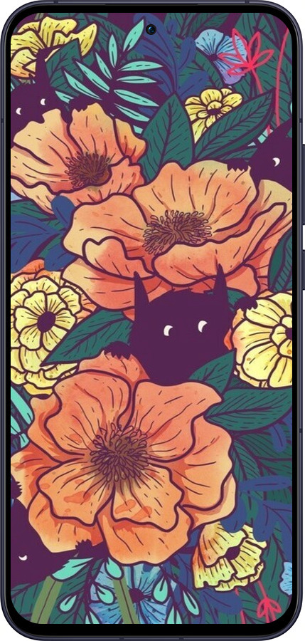 Силиконовый чехол С изображением полевых цветов для Oppo Reno13 5G - 6419u-3944 изображение 