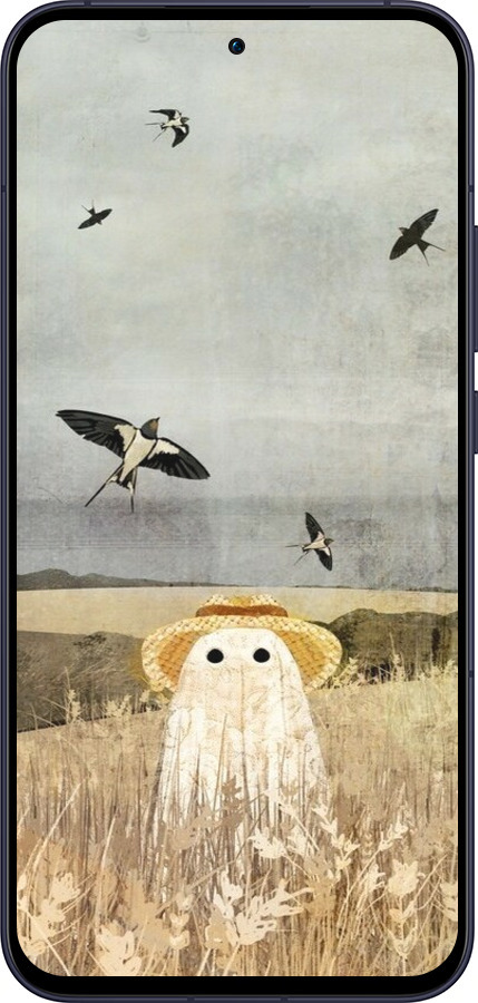 Силиконовый чехол Призрак в поле для Oppo Reno13 5G - 6427u-3944 изображение 