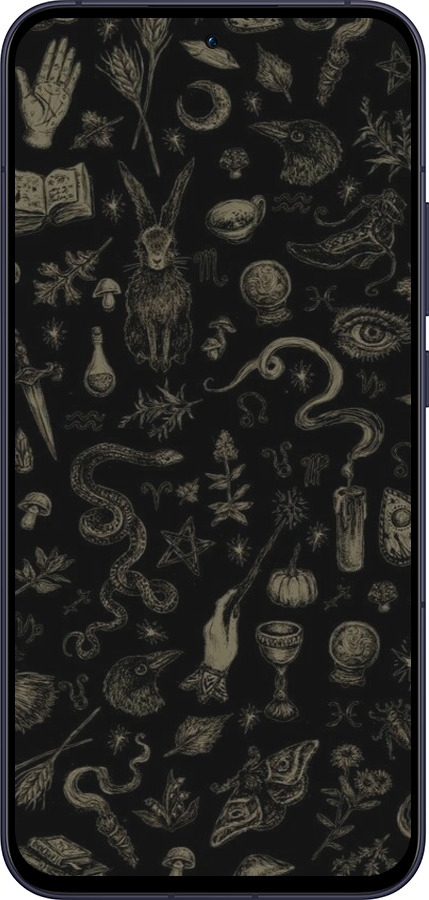 Силиконовый чехол Мистический коллаж с травами и магическими символами для Oppo Reno13 5G - 6428u-3944 изображение 