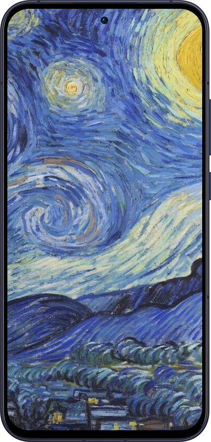 Силиконовый чехол «Звездная ночь» Винсента Ван Гога для Oppo Reno13 5G - 6433u-3944 изображение 