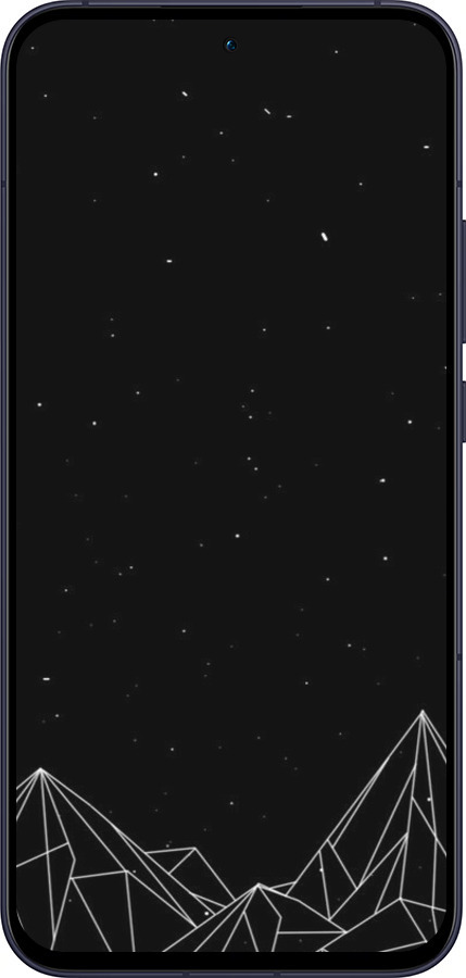 Силиконовый чехол Черно белые абстрактные горы для Oppo Reno13 5G - 6437u-3944 изображение 