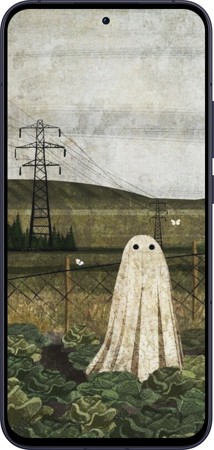 Силиконовый чехол Иллюстрация призрак в капусте для Oppo Reno13 5G - 6440u-3944 изображение 