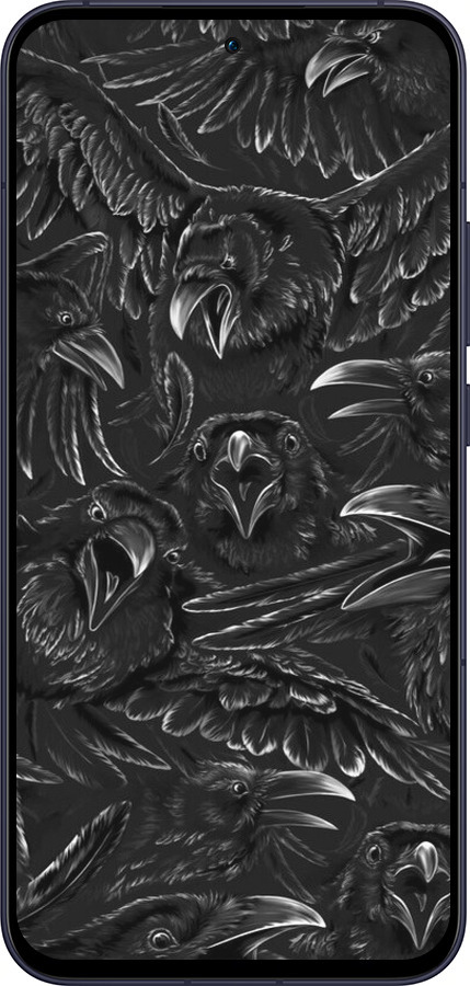 Силиконовый чехол Воронья ярость для Oppo Reno13 5G - 6474u-3944 изображение 