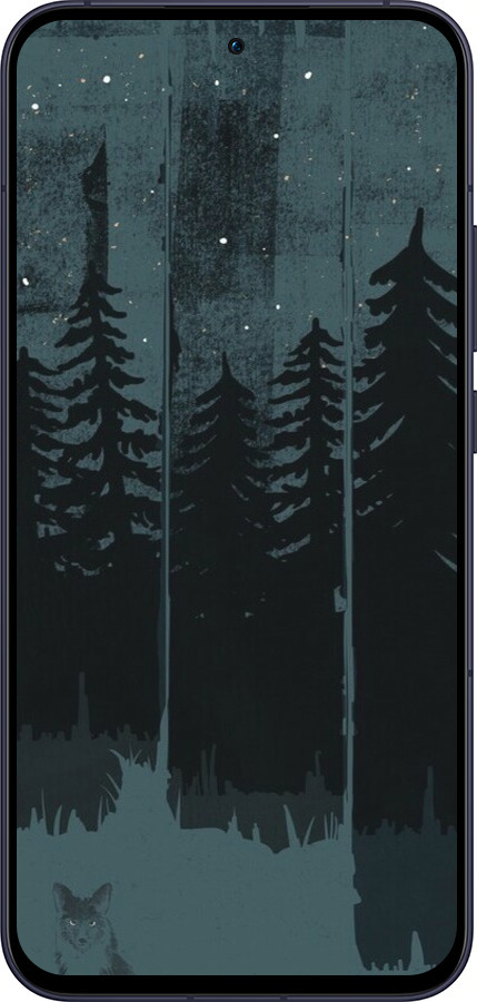 Силиконовый чехол Лиса и ночной лес для Oppo Reno13 5G - 6481u-3944 изображение 