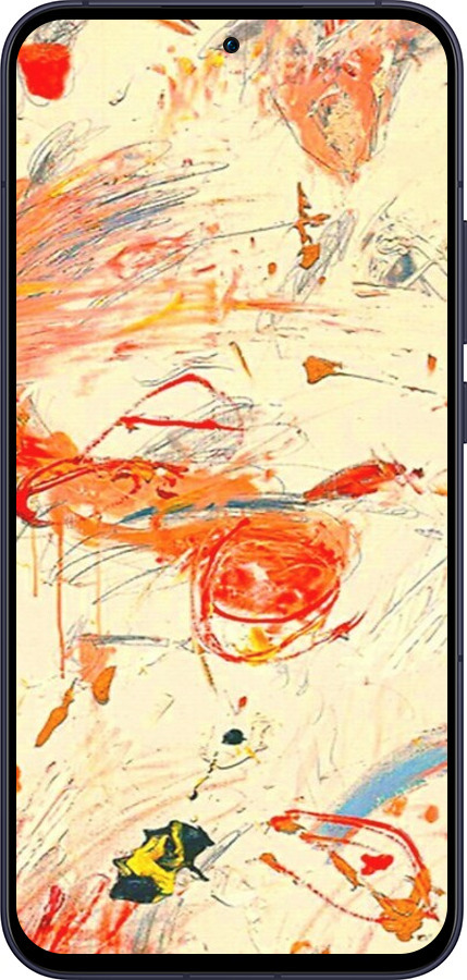 Силиконовый чехол Динамичная картина с хаотичными мазками для Oppo Reno13 5G - 6540u-3944 изображение 