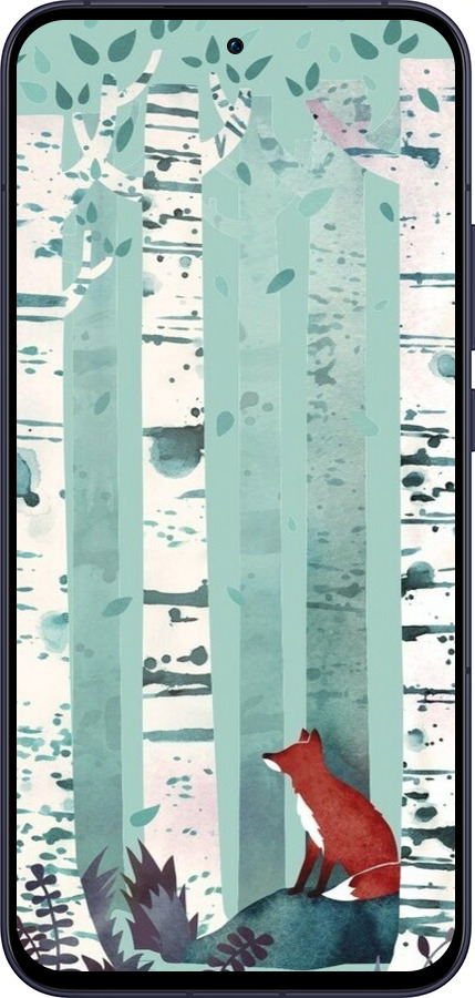 Силиконовый чехол Лис в зелёном лесу для Oppo Reno13 5G - 6547u-3944 изображение 