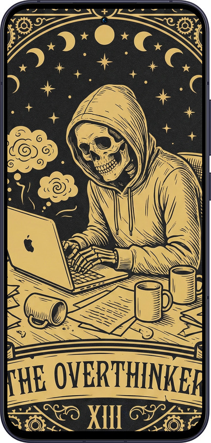 Силиконовый чехол The Overthinker для Oppo Reno13 5G - 6774u-3944 изображение 