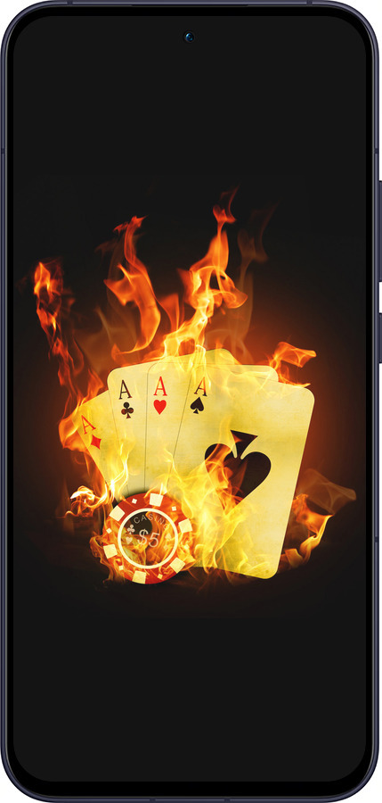 Силиконовый чехол Горящие карты для Oppo Reno13 5G - 839u-3944 изображение 