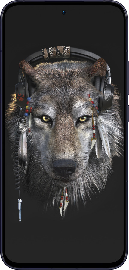 Силиконовый чехол Волк-меломан для Oppo Reno13 5G - 875u-3944 изображение 