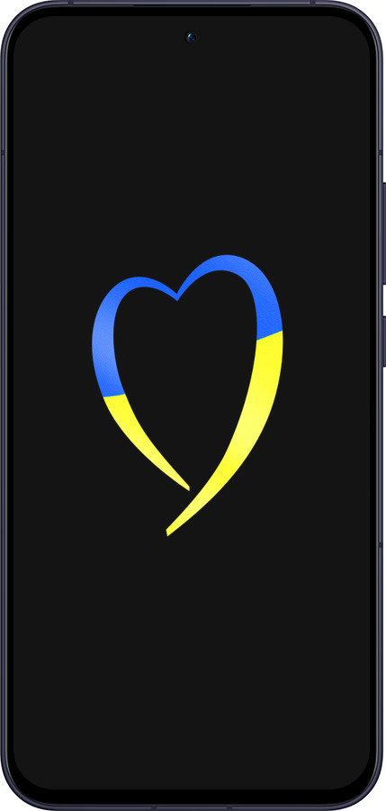 Силиконовый чехол Жёлто-голубое сердце для Oppo Reno13 5G - 885u-3944 изображение 