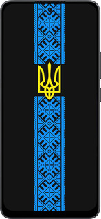 Силиконовый чехол Тризуб в вышиванке для Oppo Reno13 F 5G / Reno13 F 4G - 1158u-3955 изображение 