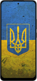 Силиконовый чехол Флаг и герб Украины 2 для Oppo Reno13 F 5G / Reno13 F 4G - 378u-3955 изображение 