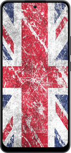 Силиконовый чехол Флаг Великобритании 1 для Oppo Reno13 F 5G / Reno13 F 4G - 386u-3955 изображение 