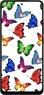 Силиконовый чехол Красочные мотыльки для Oppo Reno13 F 5G / Reno13 F 4G - 4761u-3955 изображение 